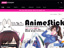 Tablet Screenshot of animestickery.com